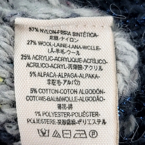 Free People Cropped Soft fuzzy pullover crew neck oversized sweater size Small - Picture 6 of 9